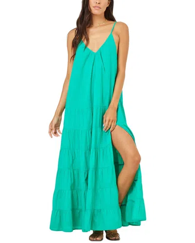 L*space Lspace Goldie Cover-up Maxi Dress In Green