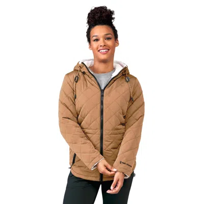 Free Country Women's Switch It Up Cloud Lite Reversible Jacket In Brown
