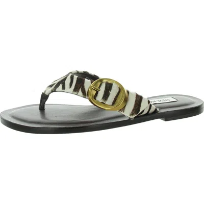 Steve Madden Rays Genuine Calf Hair Flip Flop In Multi
