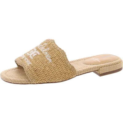Sam Edelman Evette Slide Sandal Sandshell Raffia In Multi
