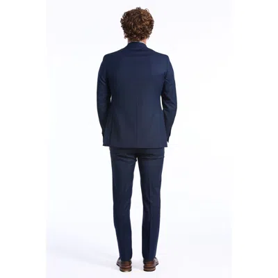 Baldinini Trend Blue Wool Men Suit In Blue