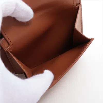 Pre-owned Celine Beige Leather Coated Canvas Wallet (bi-fold) ()