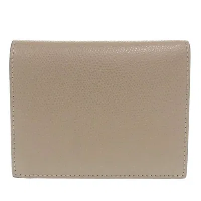 Pre-owned Fendi Beige Leather Wallet (bi-fold) ()