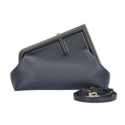 Pre-owned Fendi Navy Leather Shoulder Bag ()