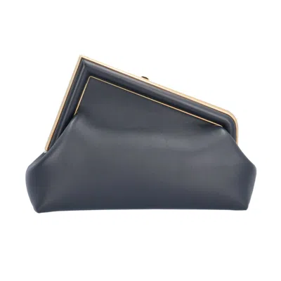 Pre-owned Fendi Navy Leather Shoulder Bag ()