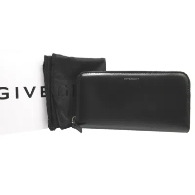 Pre-owned Givenchy Black Leather Long Wallet (bi-fold) ()