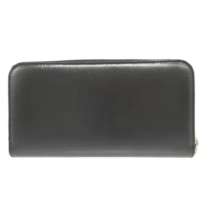 Pre-owned Givenchy Black Leather Long Wallet (bi-fold) ()