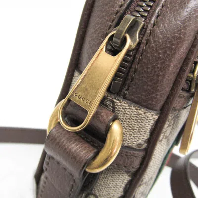 Pre-owned Gucci Ophidia Beige Canvas Shoulder Bag ()