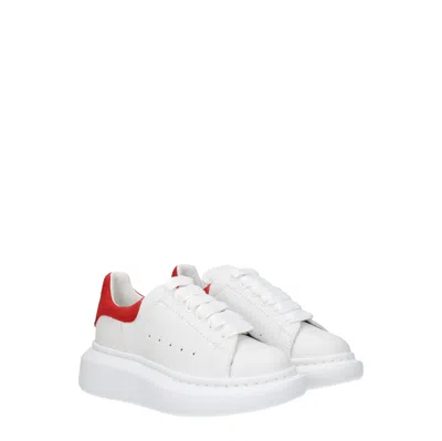 Alexander Mcqueen Idee Regalo Sneakers Kids Uomo Pelle Bianco/rosso