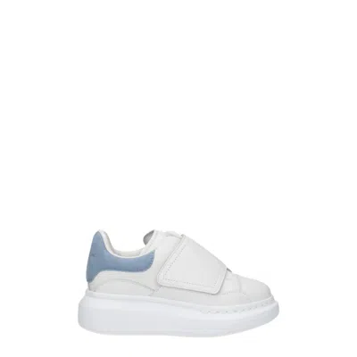 Alexander Mcqueen Idee Regalo Sneakers Kids Uomo Pelle Bianco/celeste