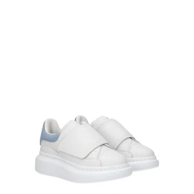 Alexander Mcqueen Idee Regalo Sneakers Kids Uomo Pelle Bianco/celeste