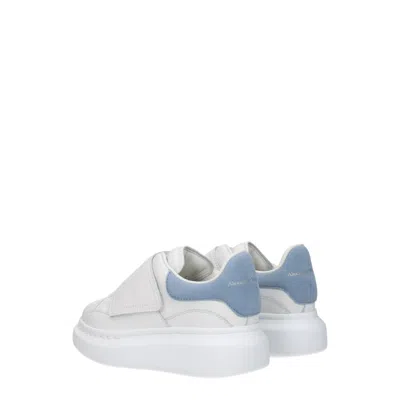 Alexander Mcqueen Idee Regalo Sneakers Kids Uomo Pelle Bianco/celeste