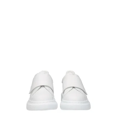 Alexander Mcqueen Idee Regalo Sneakers Kids Donna Pelle Bianco/multicolore