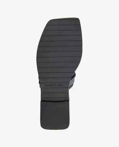 Kenneth Cole Andarna Leather Woven Toe Ring Sandal In Black