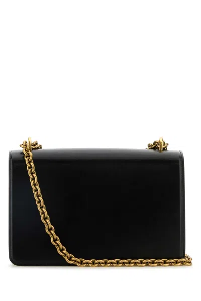 Valentino Garavani Garavani Vain Shoulder Bag In Shiny Calfskin Woman Black Uni