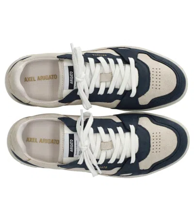 Axel Arigato Men's Sneaker Dice Lo Beige And Black In Leather And Suede With Recycled Materials In Neutral