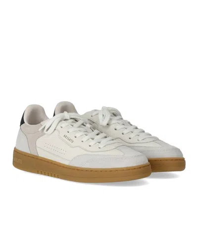 Axel Arigato White Leather And Suede Sneakers Dice T-toe With Recycled Materials