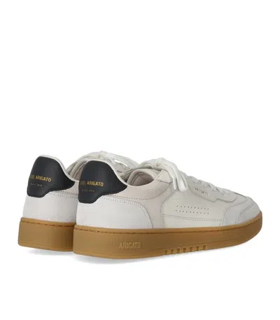 Axel Arigato White Leather And Suede Sneakers Dice T-toe With Recycled Materials