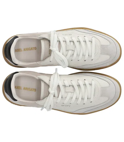 Axel Arigato White Leather And Suede Sneakers Dice T-toe With Recycled Materials