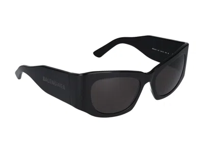 Balenciaga Grey Rectangular Ladies Sunglasses Bb0096s 001 51