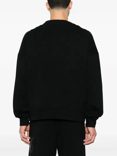 Golden Goose Black Sweatshirt With Logo Printed On The Front In Black