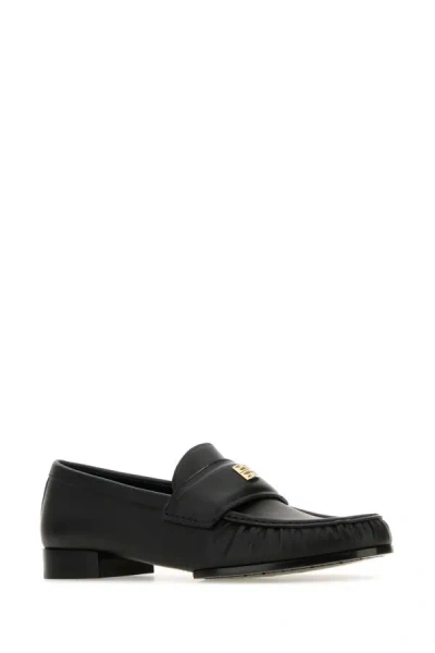 Givenchy Classic Lambskin Loafers With Ruched Detailing