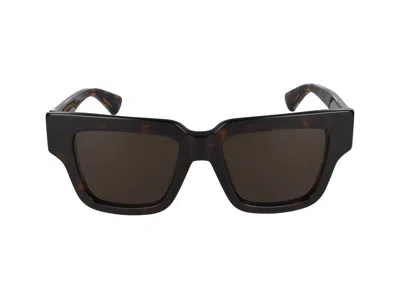 Bottega Veneta Logo-plaque Square-frame Sunglasses