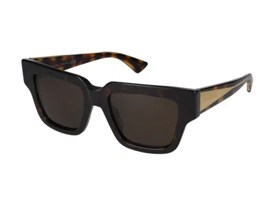 Bottega Veneta Logo-plaque Square-frame Sunglasses