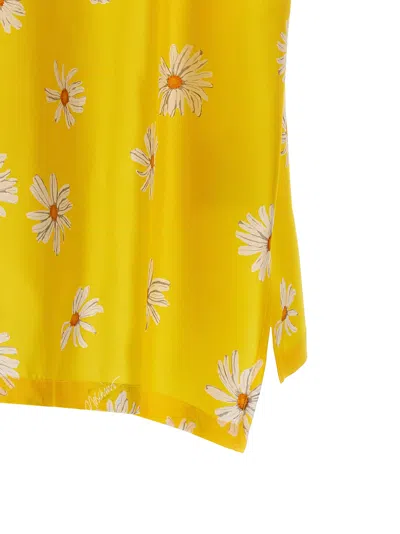 Moschino Floral Pattern Collared Neck Short Sleeves Shirt