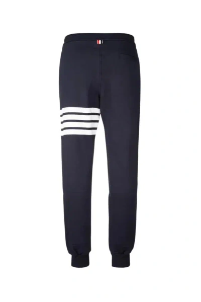 Thom Browne Navy Blue Cotton Joggers