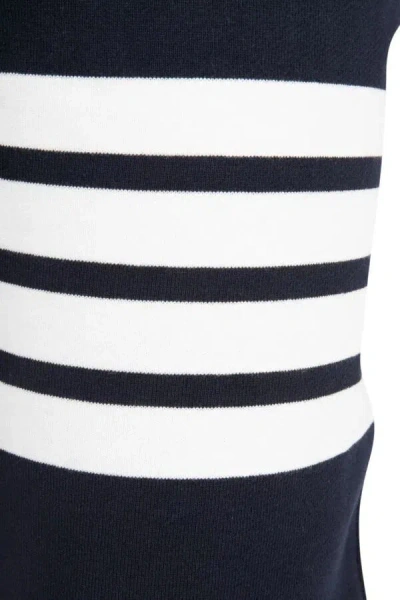Thom Browne Navy Blue Cotton Joggers