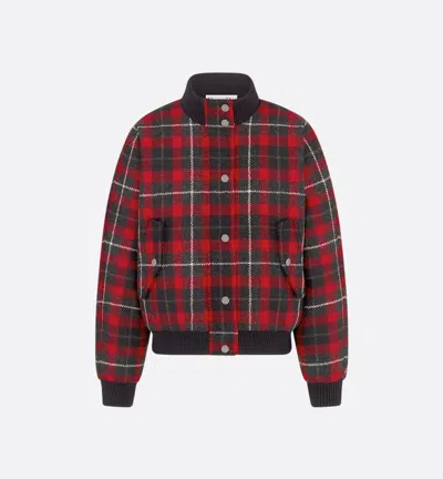 Dior Christian  Checked Bomber Jacket