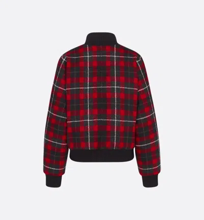 Dior Christian  Checked Bomber Jacket