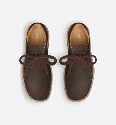 Dior Round Toe Suede Finish Stitch Detailing Boots