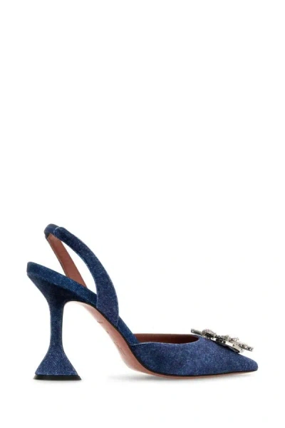 Amina Muaddi Velvet Slingback Beg