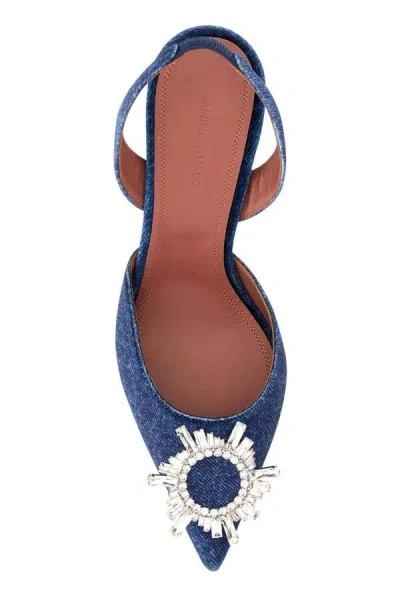 Amina Muaddi Velvet Slingback Beg
