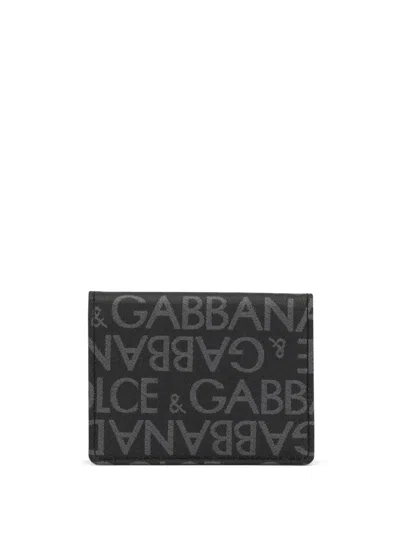 Dolce & Gabbana Coated Canvas Wallet With With All-over Logo
