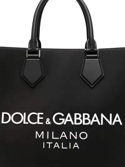 Dolce & Gabbana Large Coated Logo Tote Bag