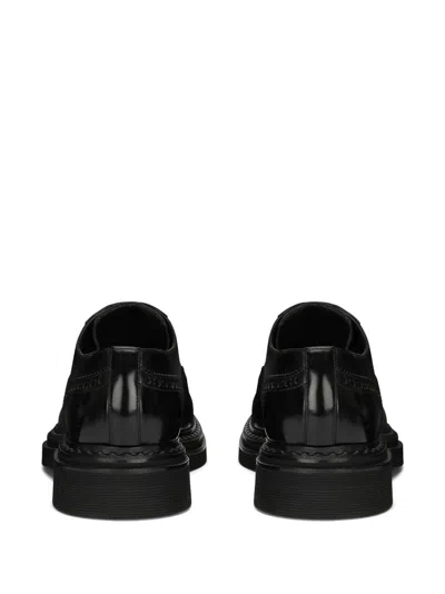 Dolce & Gabbana Black Leather Oxfords And Derbies