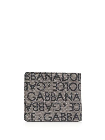 Dolce & Gabbana Coated Canvas Wallet With With All-over Logo