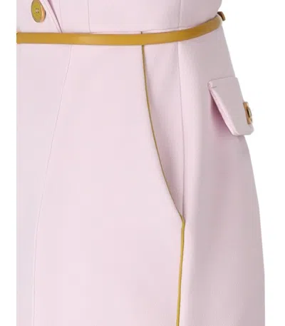 Elisabetta Franchi Jumpsuit With Shoulder Pads And Leather Belt