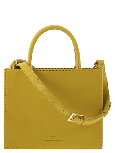Elisabetta Franchi Women's Small Tote With Contrast Stitching