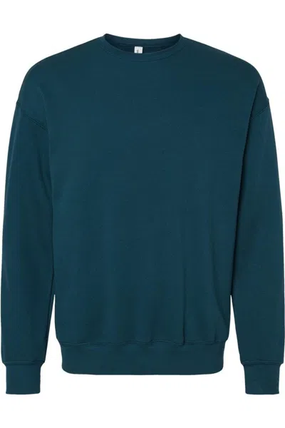 Bella+canvas Sponge Fleece Drop Shoulder Crewneck Sweatshirt In Yellow