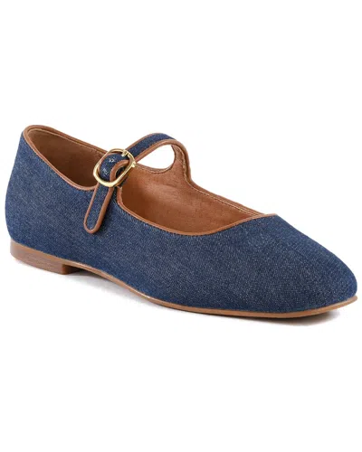 Seychelles Shea Denim & Leather Mary Jane Flat In Multi