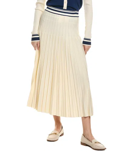 Alexis Sanders Midi Skirt In White