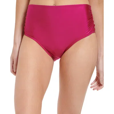 Calvin Klein High Waist Bikini Bottoms In Purple