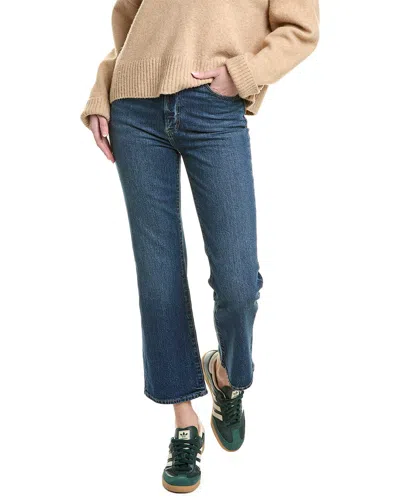 Pistola Charlie High-rise Clash Classic Straight Ankle Jean In Blue