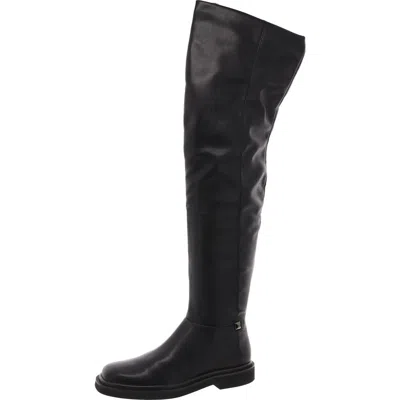 Franco Sarto Battina Womens Leather Block Heel Over-the-knee Boots In Multi