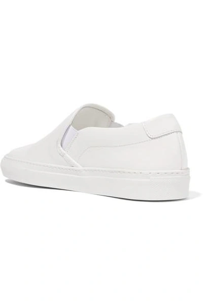 Shop Common Projects Leather Slip-on Sneakers