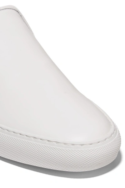Shop Common Projects Leather Slip-on Sneakers